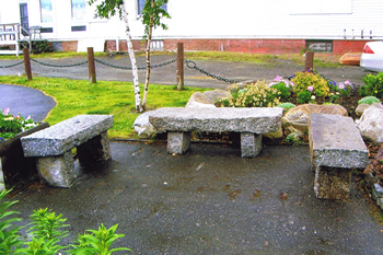 Granite benches and other hardscape designs